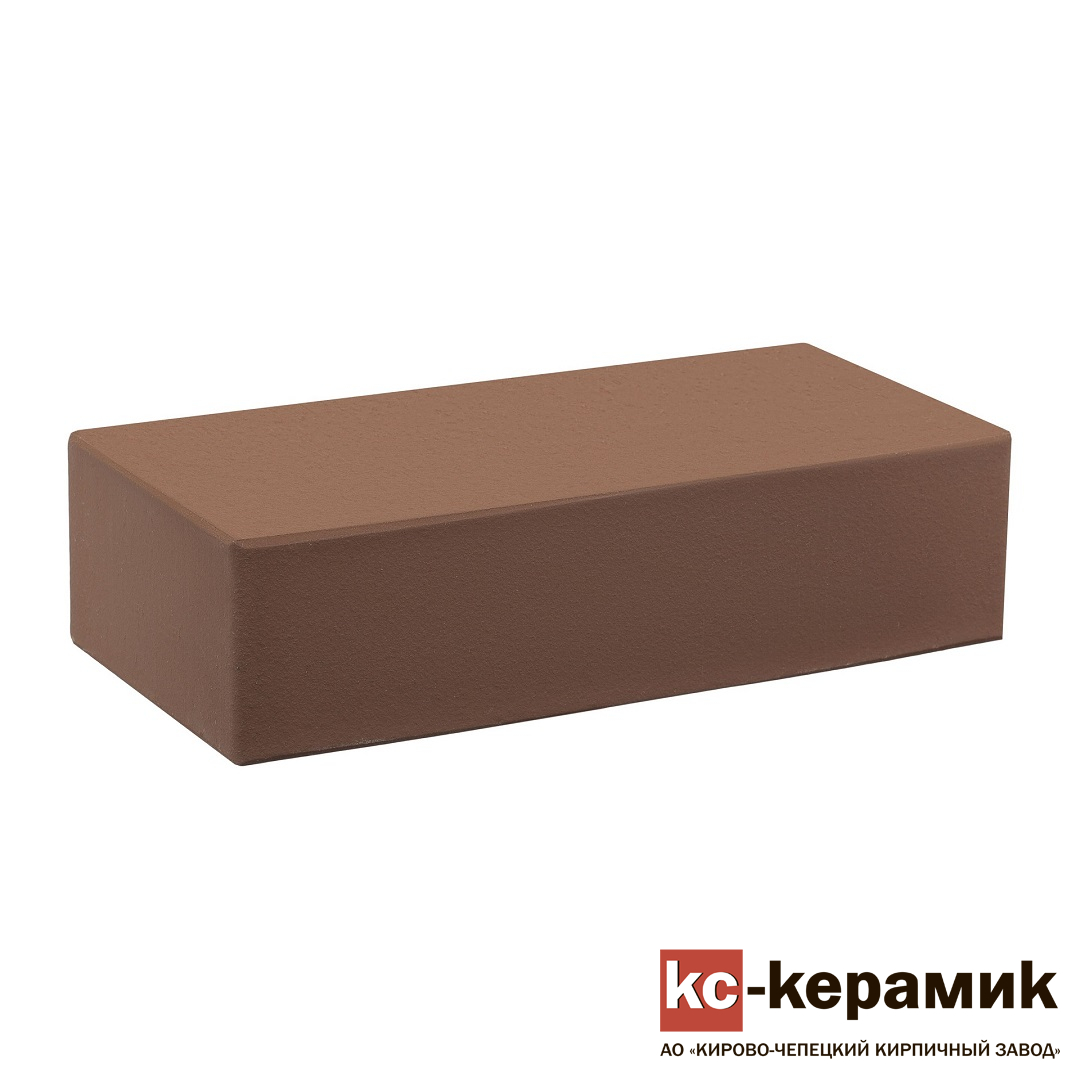 Кирпич лицевой полнотелый Темный шоколад М 300